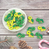 Chenkai 10pcs Silicone Turtle Baby Animal Beads BPA Dummy Necklace Pacifier Toy