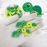 Chenkai 10pcs Silicone Turtle Baby Animal Beads BPA Dummy Necklace Pacifier Toy
