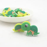 Chenkai 10pcs Silicone Turtle Baby Animal Beads BPA Dummy Necklace Pacifier Toy