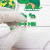 Chenkai 10pcs Silicone Turtle Baby Animal Beads BPA Dummy Necklace Pacifier Toy