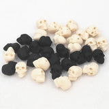 10pcs Skull Beads Baby Halloween Silicone Teething Chew Toy