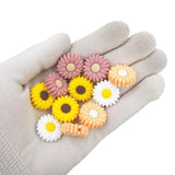 Chenkai 10pcs Sunflower Beads Silicone Teething Necklace