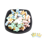 Chenkai 20PCS BPA Silicone Crown Teether Beads