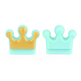 Chenkai 20PCS BPA Silicone Crown Teether Beads