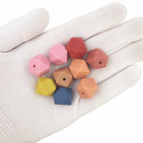 Chenkai 50PCS 14mm Silicone Hexagon Teether Beads BPA DIY Baby Pacifier