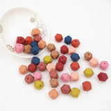 Chenkai 50PCS 14mm Silicone Hexagon Teether Beads BPA DIY Baby Pacifier