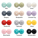 Chenkai 50PCS Baby Round Silicone Teething Beads DIY Chewing Toy