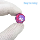Chenkai 50PCS 15mm Asaka Print Silicone Round Beads for DIY Sensory Toy