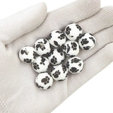 Chenkai 50PCS Bear Paw Print Silicone Beads BPA-Free Teething DIY Sensory Toy