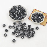 Chenkai 50PCS 15mm Ball Print Silicone Beads Teething DIY Sensory Chewing Toy