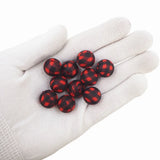 50PCS 15mm Grid Silicone Beads Baby Teething Toy DIY Sensory Chewing