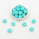 Chenkai 50PCS Ball Print Silicone Beads Teething Sensory Chewing Toy