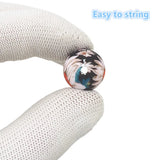 Chenkai 50PCS 15mm Daisy Print Silicone Beads Teething DIY Toy