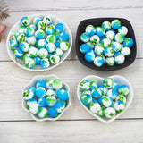 Chenkai 50PCS Flower Silicone Beads Baby Teething DIY Sensory Chewing Toy
