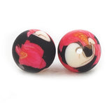 50PCS 15mm Halloween Print Silicone Beads Baby Teething BPA DIY Sensory Chewing
