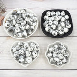 Chenkai 50PCS 15mm Baby Teething Silicone Beads Round DIY Sensory Chewing Toy