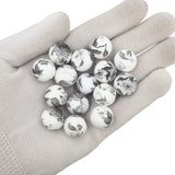 Chenkai 50PCS 15mm Baby Teething Silicone Beads Round DIY Sensory Chewing Toy