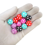 Chenkai 50PCS 15mm Purple Ball Print Silicone Bead Baby Round Shaped Beads