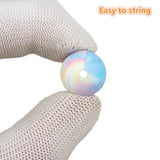 Chenkai 50PCS 15mm Rainbow Silicone Baby Beads Teething DIY Chewing Toy