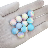 Chenkai 50PCS 15mm Rainbow Silicone Baby Beads Teething DIY Chewing Toy