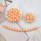 Chenkai 50PCS 15mm Scales Print Silicone Beads Baby Teething Toys