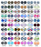 Chenkai 50PCS 15mm Shamrock Print Silicone Beads DIY Chewing Toy Accessories