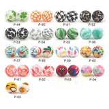 Chenkai 50PCS 15mm Silicone Beads Teething BPA DIY Sensory Toys