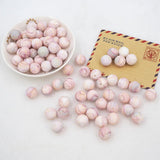 Chenkai 50PCS 15mm Silicone Beads Teething BPA DIY Sensory Toy Accessories