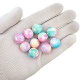 Chenkai 50PCS Star Print Silicone Baby Teething Beads DIY Sensory Chewing Toy