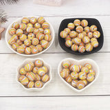 Chenkai 50PCS 15mm Streamer Silicone Beads Teething BPA DIY Sensory Chewing Toy