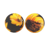Chenkai 50PCS 15mm Sunflower Silicone Beads Baby Teething BPA DIY Sensory