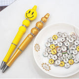 Chenkai 50PCS 10mm Rhinestone Rondelle Spacer Beads DIY Bracelet Pen Making