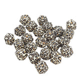 Chenkai 50PCS 14MM 17MM Leopard Beads BPA DIY Teether Chain Accessories