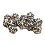 Chenkai 50PCS 14MM 17MM Leopard Beads BPA DIY Teether Chain Accessories