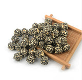 Chenkai 50PCS 14MM 17MM Leopard Beads BPA DIY Teether Chain Accessories