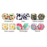 Chenkai 50pcs 14mm Hydrangea Hexagon Silicone Beads Baby Teething Bead