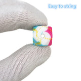 Chenkai 50pcs 14mm Hydrangea Hexagon Silicone Beads Baby Teething Bead