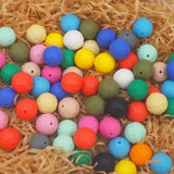 Chenkai 50pcs 16mm Silicone Round Beads BPA Teething Dummy Necklace Pacifier
