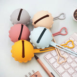 Chenkai 5PCS BPA Free Silicone Pacifier Holder Case Tortoise Teething Food