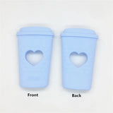 Chenkai 5PCS Silicone Coffee Cup Teether Baby Pacifier Toy