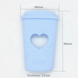 Chenkai 5PCS Silicone Coffee Cup Teether Baby Pacifier Toy