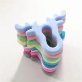 Chenkai 5PCS Silicone Animal Antlers Pacifier Teether Baby Deer Head Toy