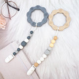 Chenkai 5PCS Flower Silicone Teether Rings BPA-Free