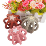 Chenkai 5PCS BPA Free Silicone Teethers DIY Baby Necklace Pendant Teething Toys