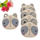 5PCS BPA Silicone Big Face Cat Teethers Sensory Chewing Pacifier