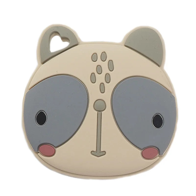 5PCS BPA Silicone Big Face Cat Teethers Sensory Chewing Pacifier