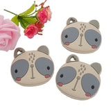 5PCS BPA Silicone Big Face Cat Teethers Sensory Chewing Pacifier