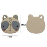 5PCS BPA Silicone Big Face Cat Teethers Sensory Chewing Pacifier