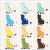 Chenkai 5PCS Silicone Cat Teether Baby Pacifier Teething Chew Sensory Toy