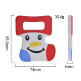 Chenkai 5PCS BPA Silicone Christmas Boots Teether Cartoon Baby Silicone Pacifier